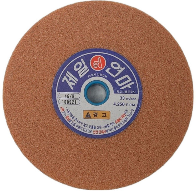 제일연마 탁상연마석 6인치 그라인더 150mm 벤치 그라인더날 숫돌, 1개