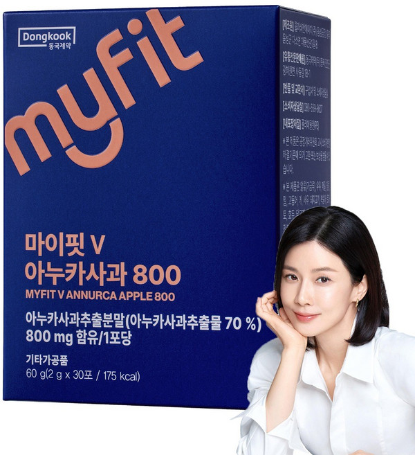 동국제약 마이핏V 아누카사과 800 30p, 60g, 1개