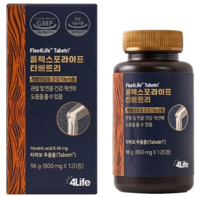 포라이프 관절 연골건강 플렉스 타베트리 타히보추출물, 1개, 120정 - 쿠팡