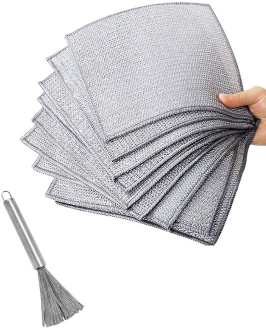 2겹 양면 스크래치 방지 은사 메쉬 수세미, 1개, 20개입