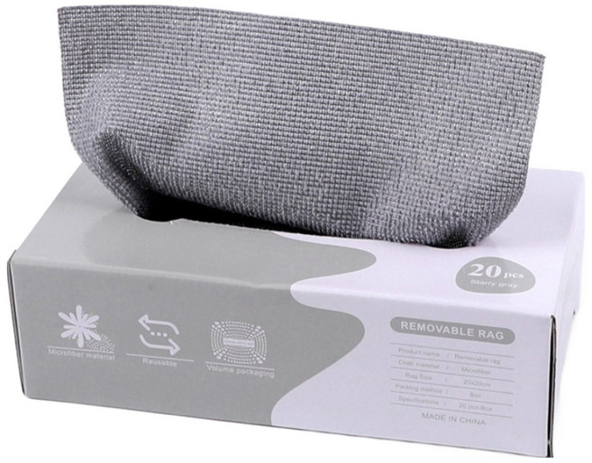 미라클맥스 뽑아쓰는 다용도 극세사 행주 물먹는 빨아쓰는 캠핑용 차박용 행주 20매입, 1세트