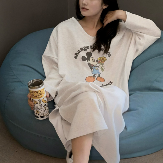 프로포즈 미키 원피스 디즈니정품 롱원피스 봄신상 홈웨어 빅사이즈