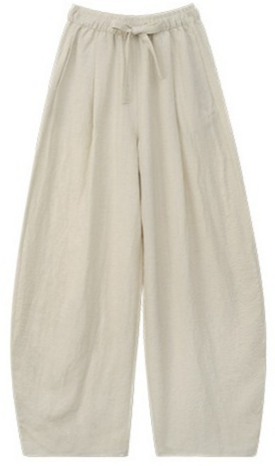 스토리원 여성 벌룬핏 린넨 밴딩 팬츠 WM-SSBT067