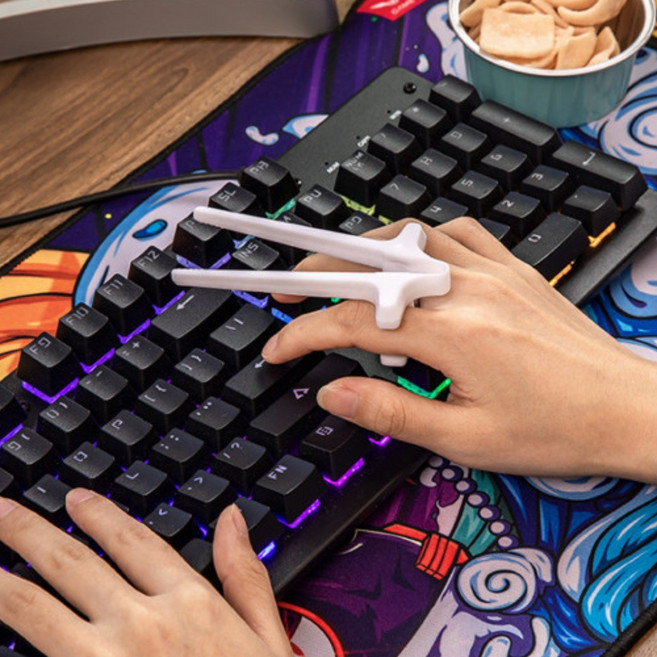 게이밍 과자젓가락 콘솔 패드 휴대용 컴퓨터 게임용 손가락젓가락, 블랙, 1개