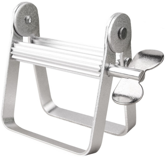 소스 물감 알뜰 알루미늄 스텐 치약짜개 E타입 소형, 1개, 실버