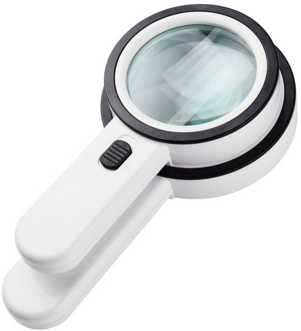 빅사이즈 125MM 30배 LED돋보기 DOT-101, 125mm / 30배, 1개, 125mm / 30배