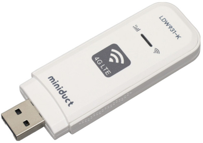 미니덕트 LTE 휴대용 무선 유심 와이파이 차량용 동글 라우터, 1개, LDW931-K