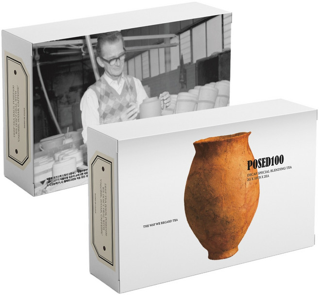 선물세트 추천 포즈드백 디카페인 스페셜 블렌딩 티백 선물세트 + 쇼핑백, 피치바닐라 + 블루베리라벤더, 1세트