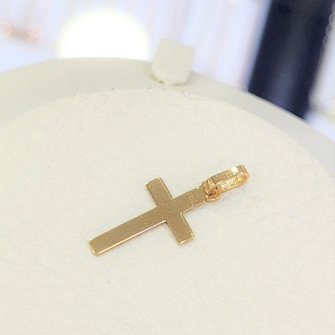 파이치치 14k/18k 금 십자가 목걸이 펜던트 GKEYKP0008-2