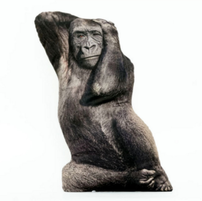 굴뚝강아지 새끼 고릴라 인형 쿠션, 1개, 단일, 50cm