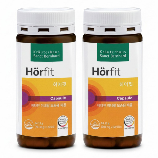 히어핏 Horfit 2개월분 크로이터하우스 쌍트베른하르트, 2박스, 120정