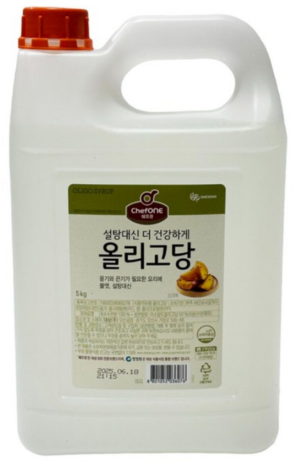 쉐프원 설탕대신 더 건강하게 올리고당, 5kg, 1개