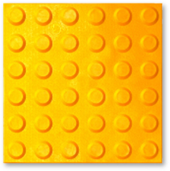 하나 공구 [국내생산] 점자블럭 본드형 7T 논슬립 미끄럼방지 빠른 시공, 점형 노란색, 1개