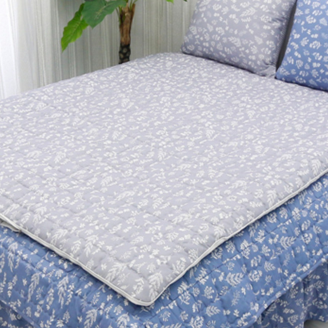 레이궁 플라워 온수 매트커버, 브렌치_그레이