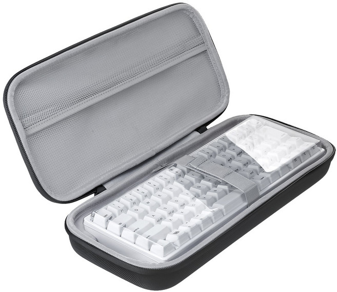 [투인원] HHKB 해피해킹 키보드 프로페셔널 하이브리드 클래식 전용 휴대용 케이스 하드 파우치 수납 가방 + 무료 키보드 루프(먼지 커버) 증정, HHKB-Case, 블랙