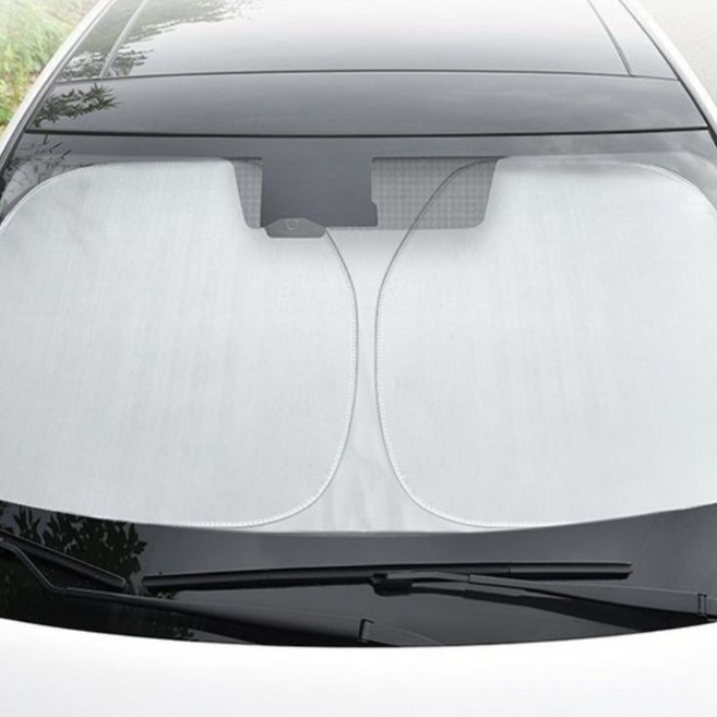 모니라 자동차 원터치 햇빛가리개, 블랙, 1개