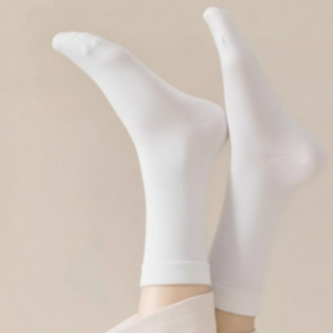 이지바이 프리미엄 무지 중목 양말 8켤레