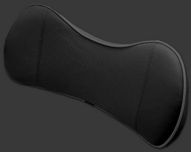 벤비아믹스 제네시스 호환 요추쿠션 허리쿠션 차량용 가죽 메모리폼 틈새쿠션 G80 GV70 GV80 G90 GV60 G70 GV90 호환 00550, 1개, 블랙