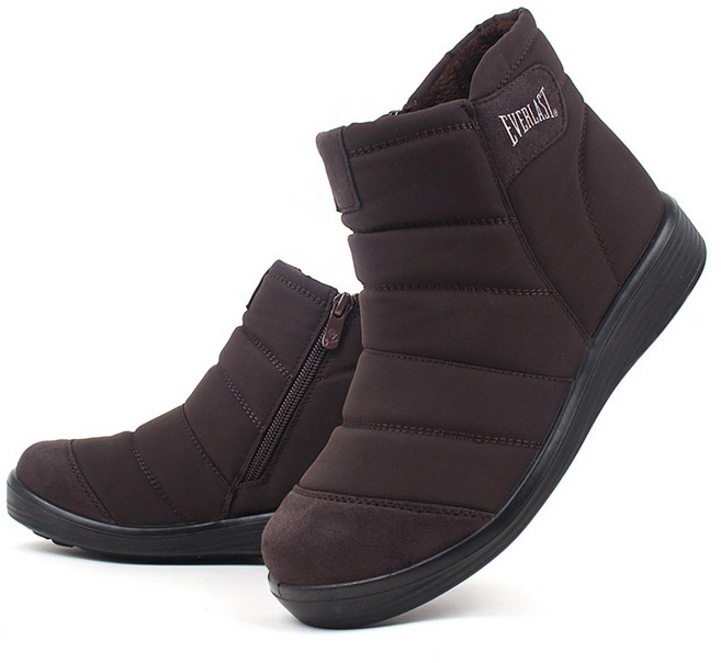 [고급인솔증정] 에버라스트 E바버라 여성 겨울 방한화 털 패딩 부츠 방수 발수 따뜻한 기모 논슬립 미끄럼 방지 키높이 4cm