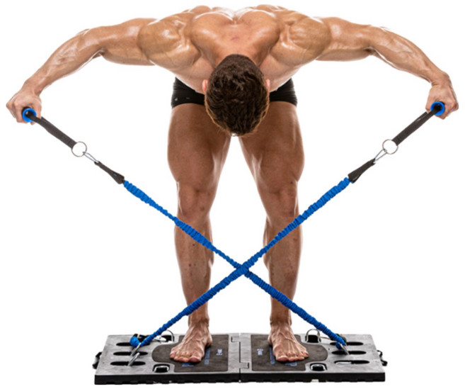 홈트레이닝 운동기구 펌핑업 홈트 밴드형, 1세트, 블루블랙