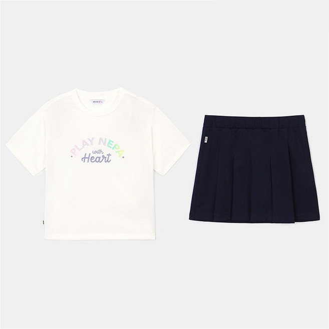 (키즈)여아 글리터 반팔세트_KK45955_M01