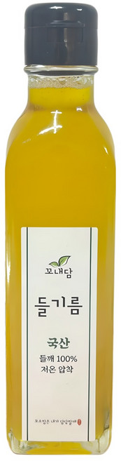 꼬내담농부 생들기름 국산 들기름 180ml, 1개