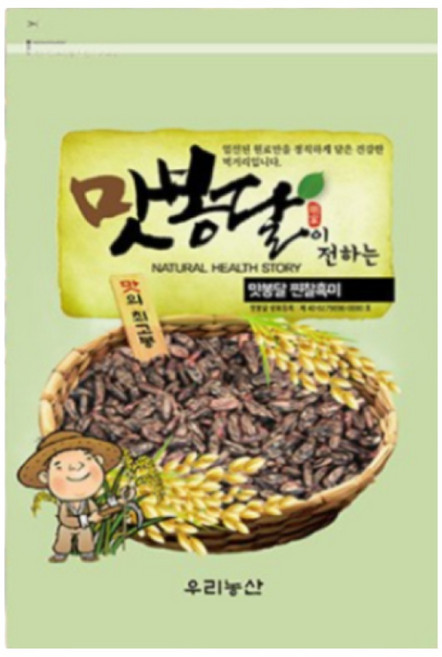 24년산 맛봉달 찐 찰흑미 미숫가루용 국내산, 1개, 4kg