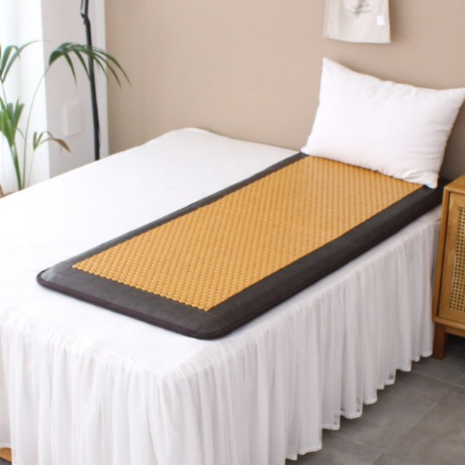 한일메디칼 UNIQUE 유니크 게르마늄 건강 온열 매트 옐로우, 미니싱글 1인용
