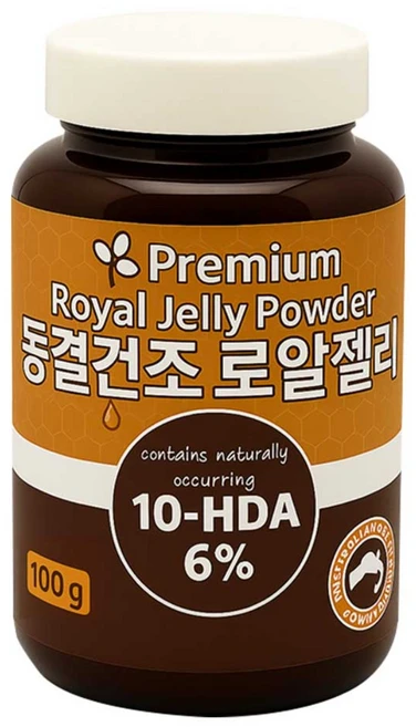 여왕벌 로얄젤리 로열제리 파우더 동결건조 분말 호주산 끌가루 100g, 1개 - 쿠팡