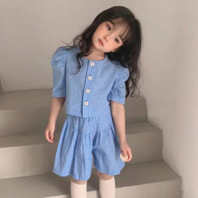 더사랑이 따따체크상하복
