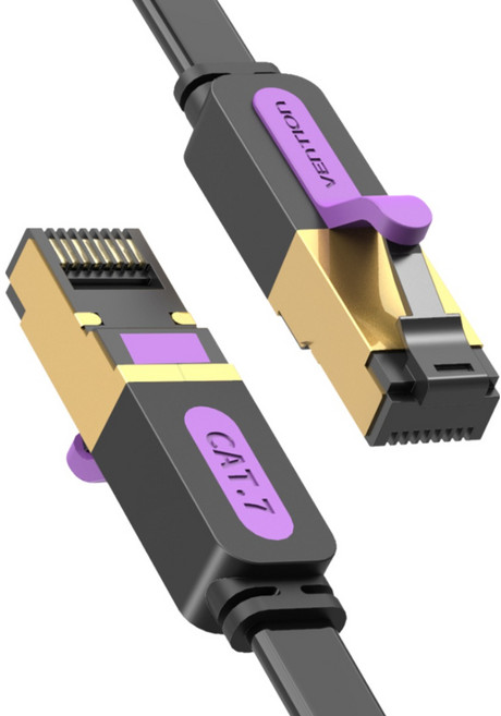 벤션 칼국수형 CAT.7 랜케이블 SSTP 10Gbps, 3m, 1개