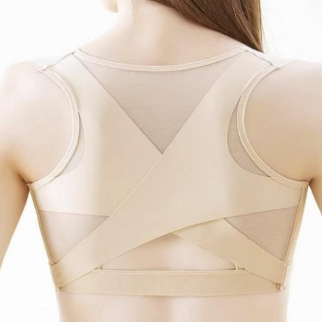 바른자세 어깨 거북목 교정밴드 심리스 속옷