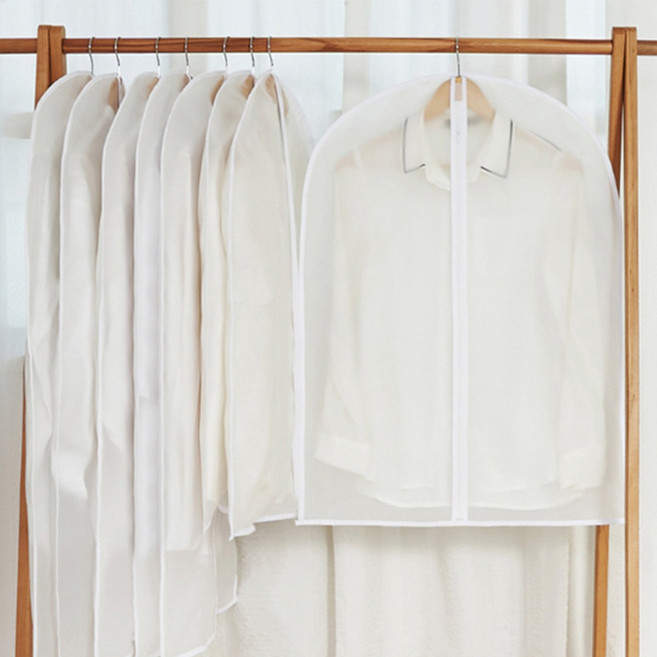 [5+5] 하나스토어 프리미엄 지퍼형 반투명 옷커버 방수 옷 행거 보관 먼지차단 의류커버, 1개, 10개입