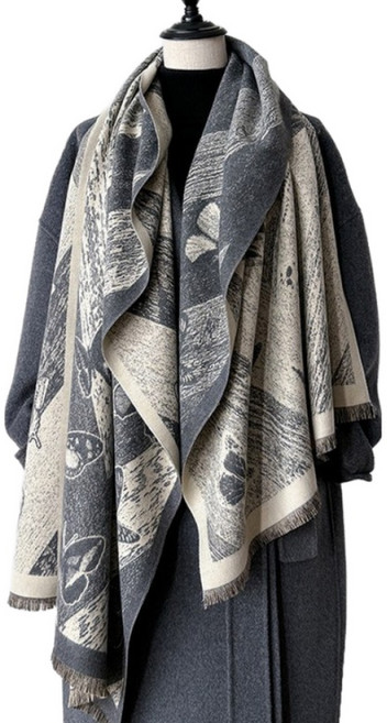 여성 롱 스카프 머플러 목돌이 (길이 180cm 넓이 64cm) T-007