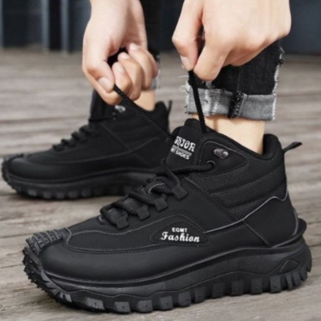 빅 사이즈 남자 신발 가을 겨울 고방 영륜풍 빈티지 작업복 부츠 야외 스포츠 방수 등산 부츠 패션 편안 운동화 남자