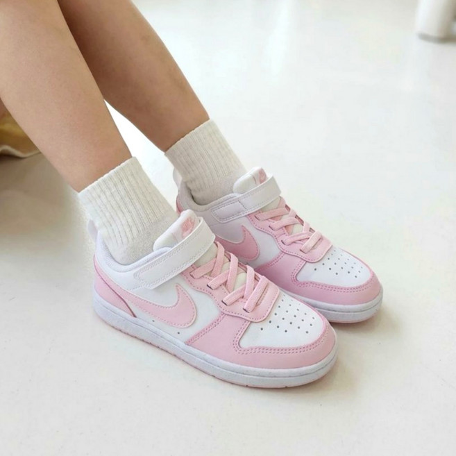 [정품보장AS가능]나이키 키즈 코트 버로우 로우 리크래프트 핑크 dv5457-105