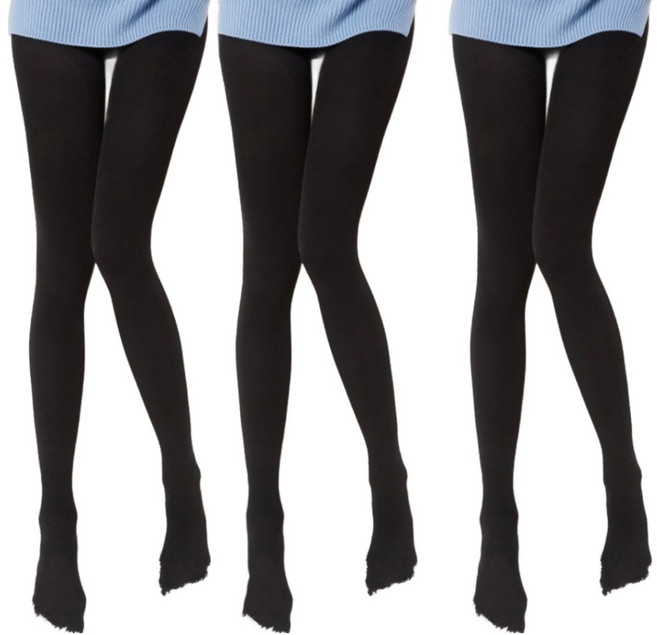 120D 커버링 여성 팬티스타킹 3P 블랙 힙업 고탄력 유발 부드러움 신장155~175cm FREE