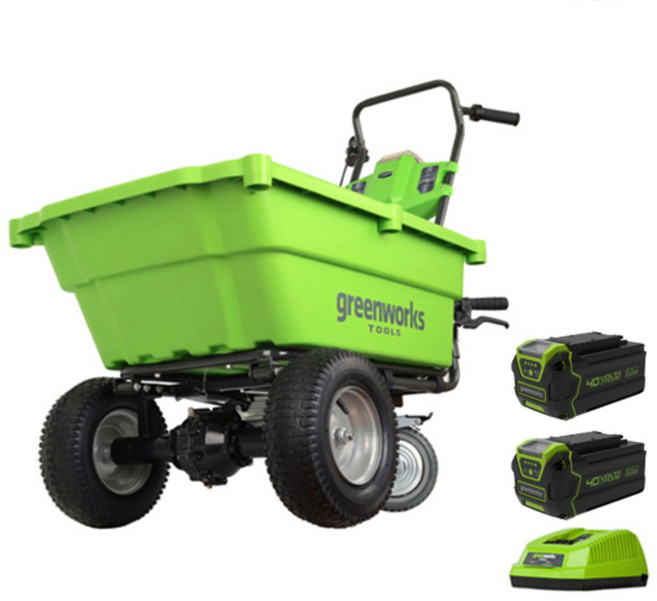 그린웍스 전동카트 농업용운반차 가든카트 전동리어카 전동수레 리어카 수레, 5A세트 2 (본체+충전기+5A배터리 2개 ), 1개