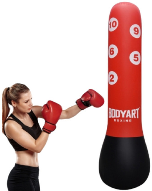 바디아트 복싱 에어 펀칭백, 레드+블랙