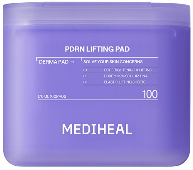메디힐 PDRN 피디알엔 모공 탄력 더마 패드 2세대, 1개, 100매입