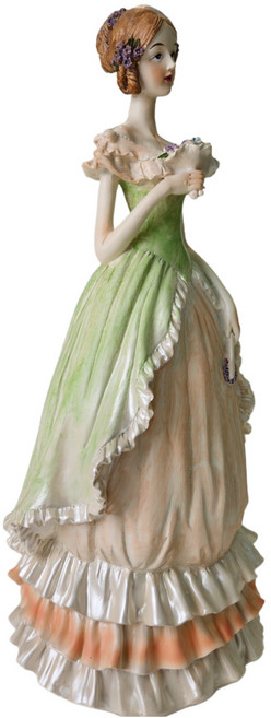 유럽풍 빅토리아 꽃다발 귀족여인 피겨린 야드로 카페장식인형20146