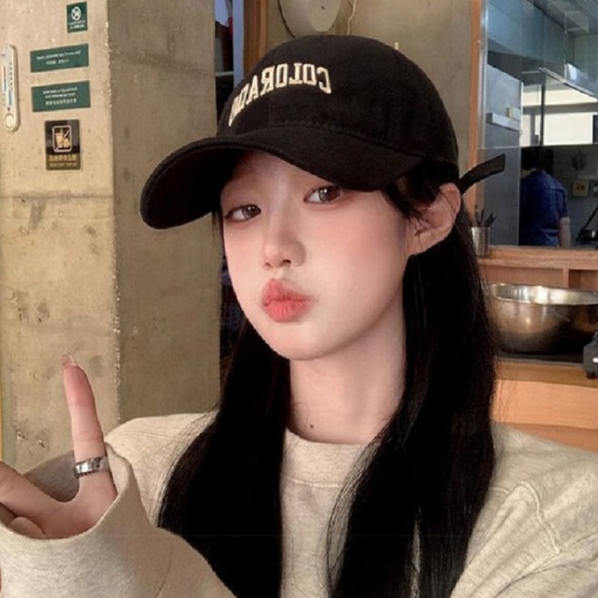 르시엘 얼굴소멸 야구모자 대두 볼캡 남녀공용