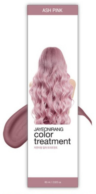 자연이랑 컬러 트리트먼트 60ml_애쉬 핑크, 애쉬 핑크(Ash Pink), 4개