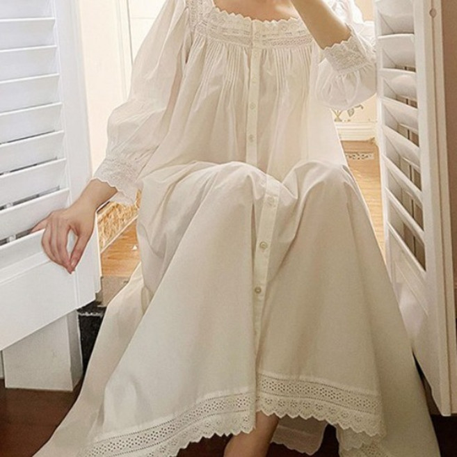 화이트 공주 원피스 드레스 잠옷 홈웨어