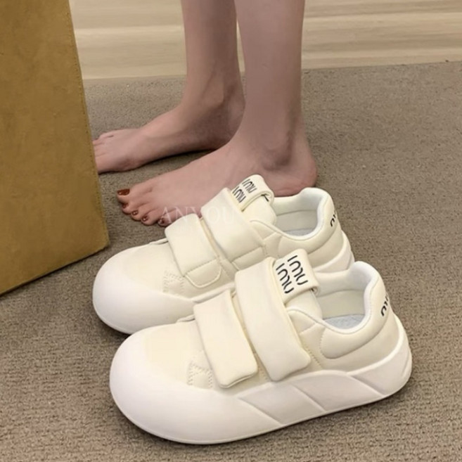 여자 신발 출근 오래 서 있어도 피곤하지 않다 발 작업화 여자 검은색 봄 가죽 방수 미끄럼 방지 소프트 바닥 운동화