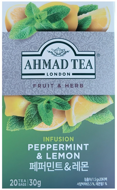아마드티 페퍼민트 레몬 티, 1.5g, 20개입, 1개