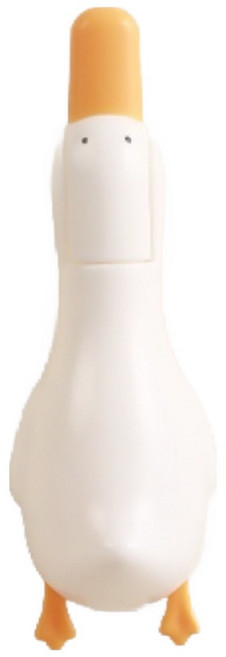 올리웰 귀여운 오리 욕실 청소 집게, 1개, 화이트