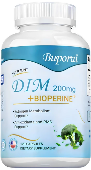호르몬 밸런스 & 갱년기 케어 DIM캡슐 비오페린 함유 에스트로겐 대사 지원 갱년기 증상 완화 항산화 효과 PMS 지원 식물성 캡슐, 1개, 60정 - 쿠팡