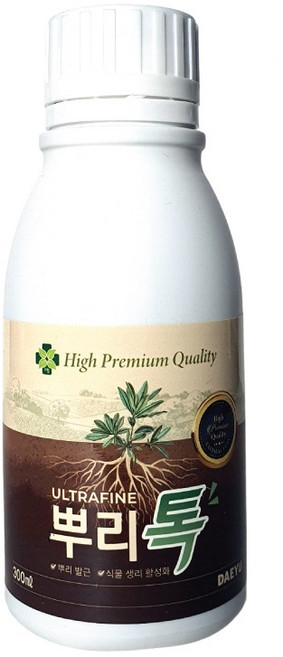 [다팜] 뿌리톡 300mL 뿌리발근제 식물영양제 나무 장미 제라늄 수국 삽목 침지 개화 발근촉진제 다육이 잔디 수경재배 화초 관엽 고구마 마늘 고추 꽃 해조추출물 유기질 복합비료, [1번:무료배송] - 뿌리톡300mL, 1개