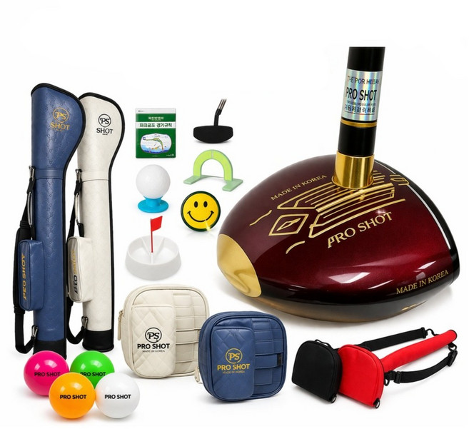 프로샷 스페셜 국산 파크골프채 협회 공인인증 PRO SHOT, 베이지 세트